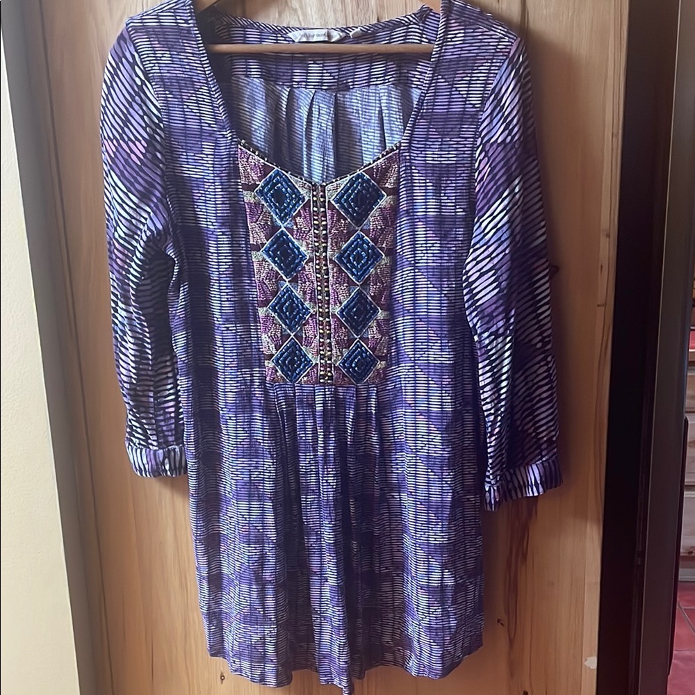 Soft Surroundings Patterned/Embroidered‎ Women's Top Sz LG